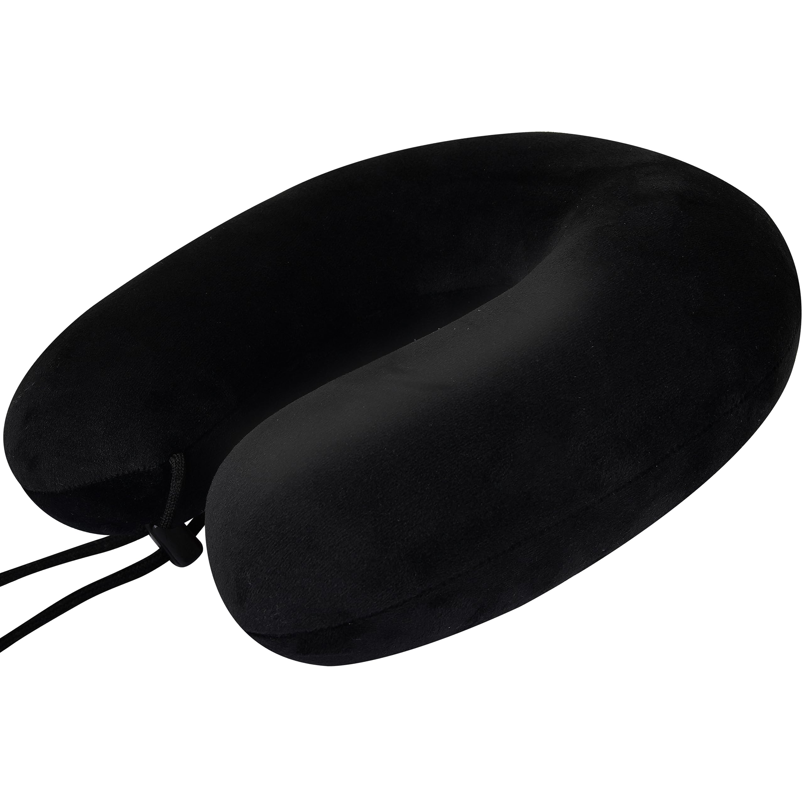 Trajectory Travel Neck Pillow Rest Cushion for Travel and Sleeping in Plane Flight Car Train Airplane for Sleeping and Orthopedic Cervical Pain Black