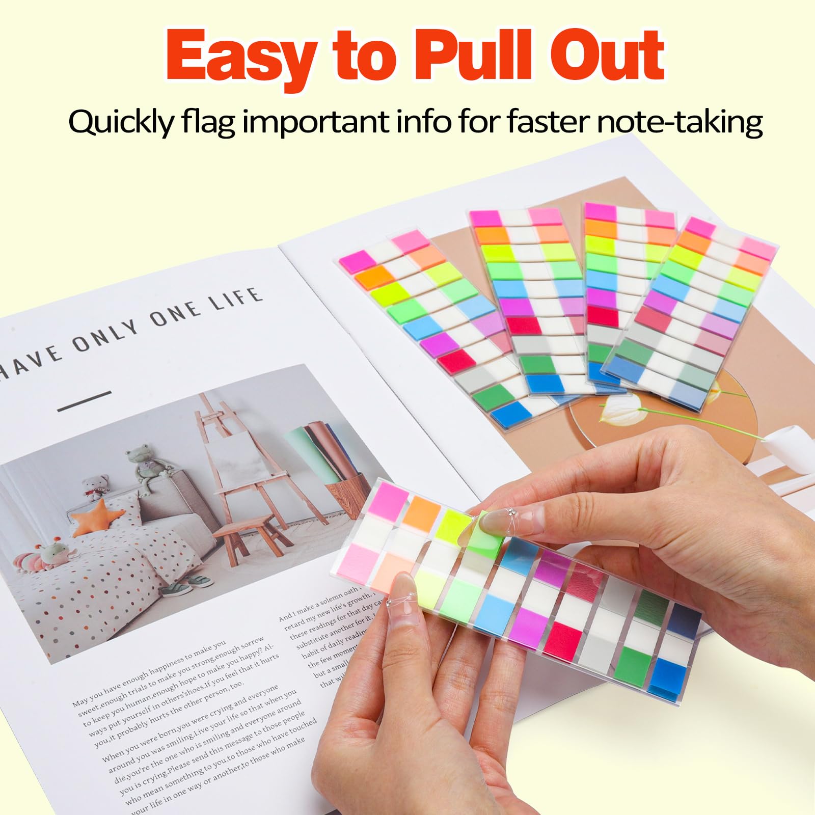Post it Marque Pages Adhésifs 1000 Feuilles 10 Couleurs Réinscriptibles