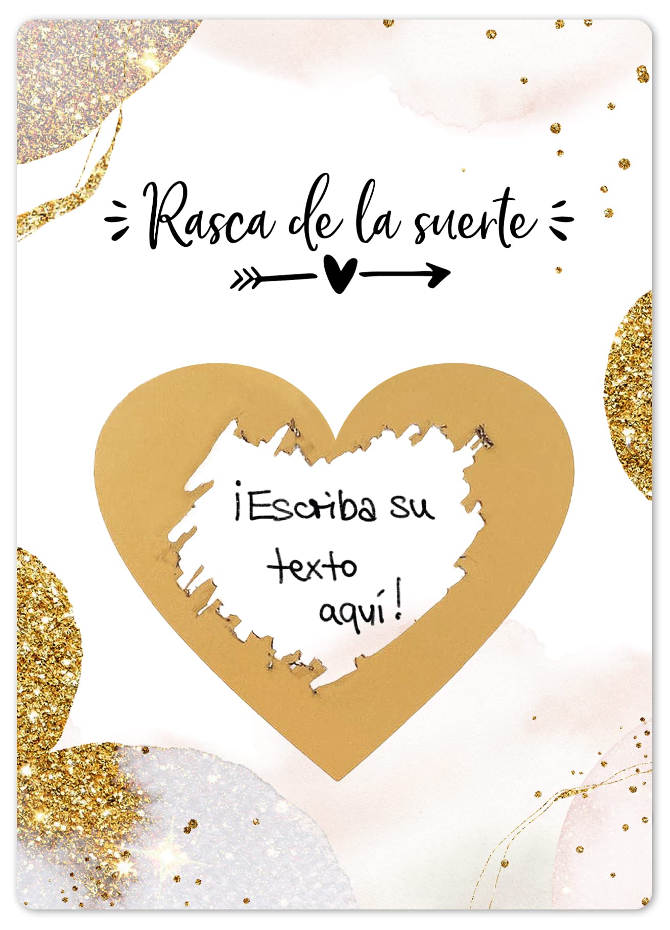 Jolicoon Tarjeta de rascar para escribir sobre ti mismo