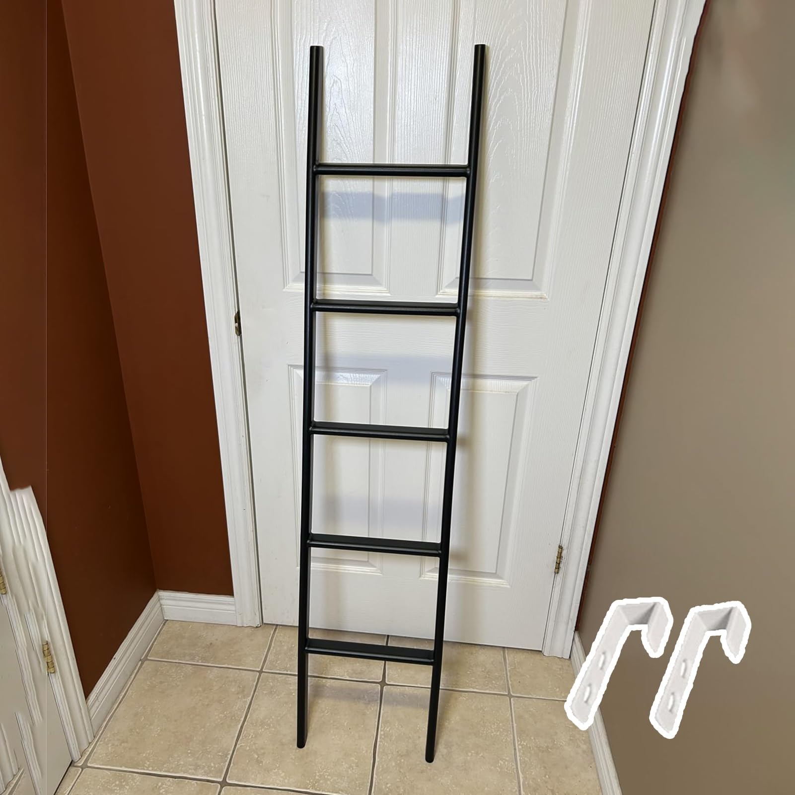 WXPGFEQ AntiSlip Bunk Bed Ladder 47" Adjustable 4567" for& Trailers Black Bunk Ladder for Safe Climbing Heavy Duty & Durable Design Perfect for Kids & Adults