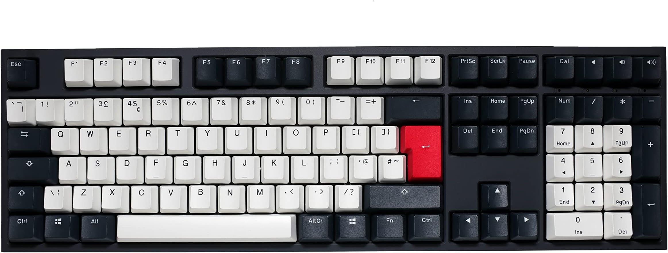 Ducky One2 Tuxedo Full Size Brown Cherry MX Switch Keyboard - UK Layout