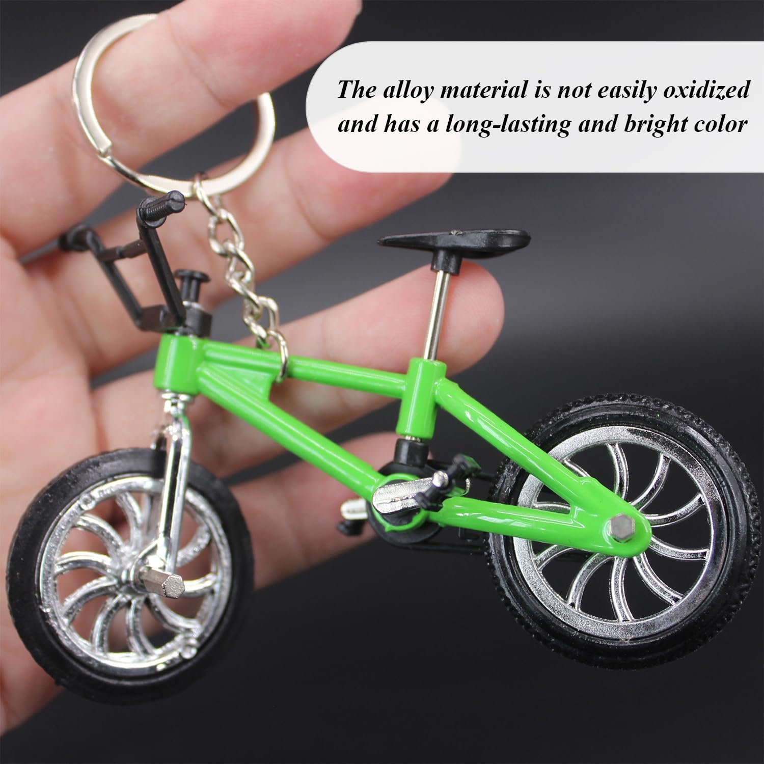 6pcs Mini Finger Bike Toy Metal Bike Ornaments Creative Metal Bike Simulation Models Small Table Ornaments