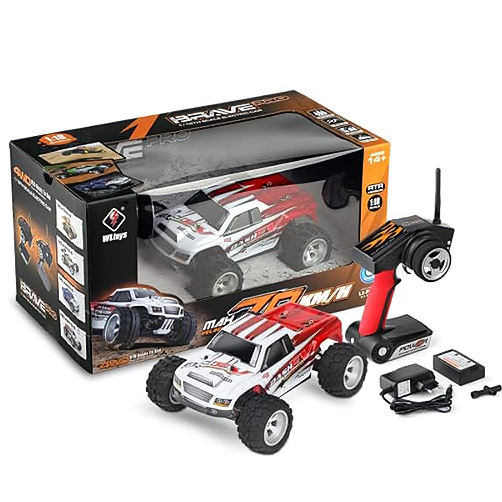 WLTOYS XKS A979 Remote Control Off-road RC Car High-speed Water Proof 1:18 2.4G 4WD Foot AlloyToys For Boys Birthday Gifts