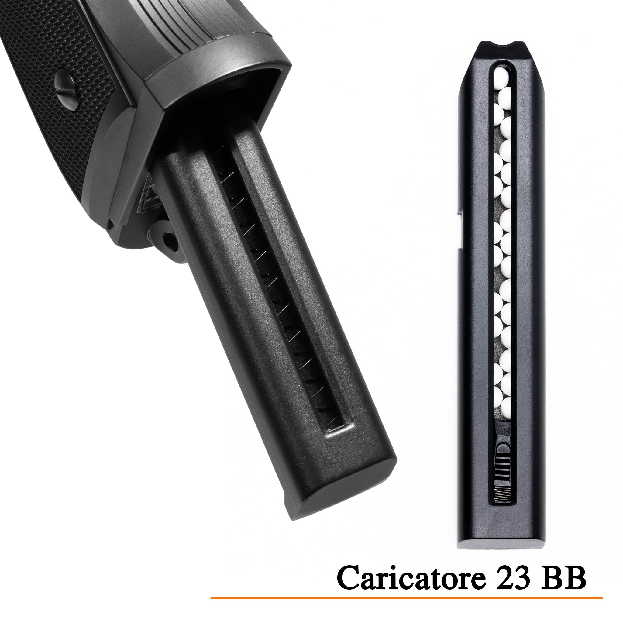 Pistola Softair CM 92, con Batteria Li-Po, Caricabatterie, 1000 Pallini e Carichino Inclusi – Replica Airsoft Tattica in Plastica Resistente, potenza 0,8 joule