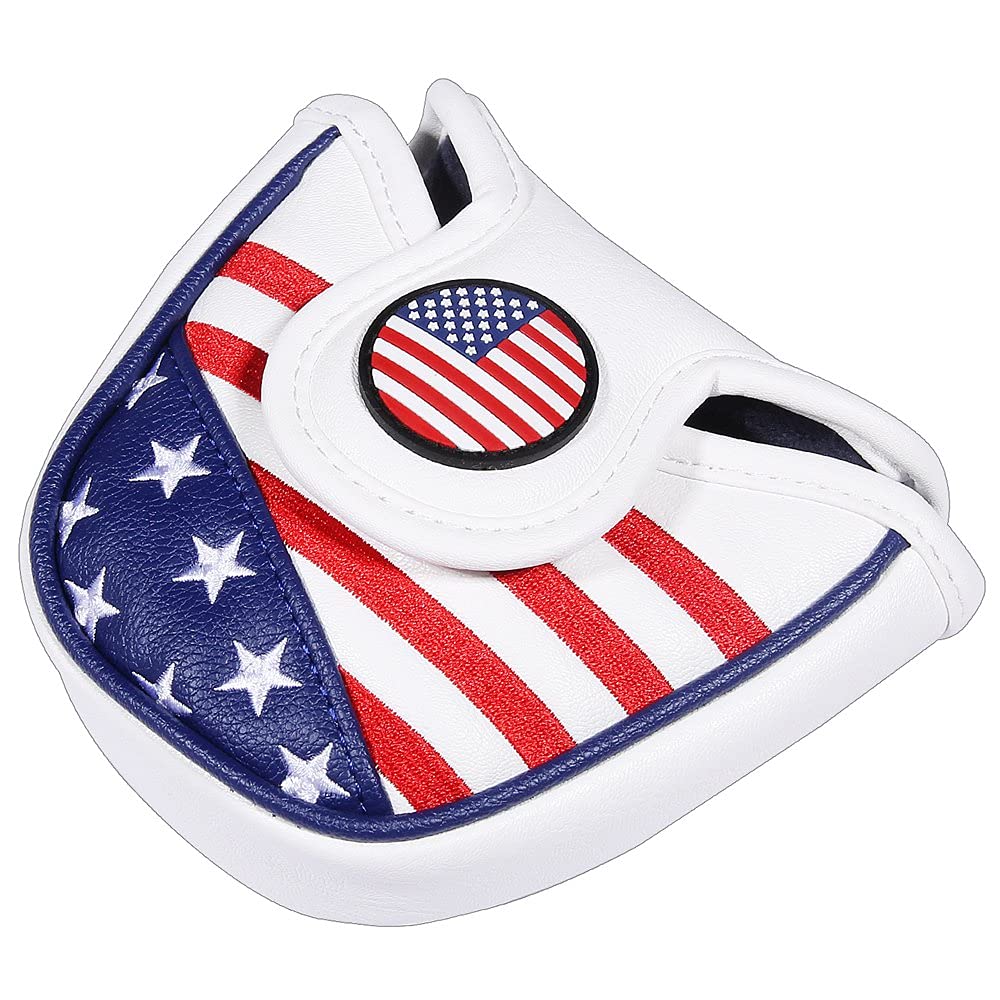 USA - Fundas para cabeza de golf para conductor y maderas Fairway, fundas de cuero de primera calidad, diseñadas para adaptarse a todas las maderas y conductores (cubierta de mazo)