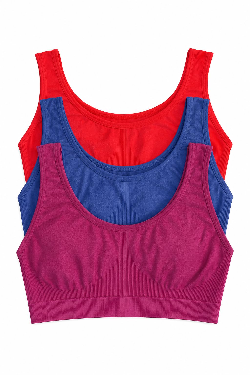 Air Bra for Women Combo Pack Non Padded Sports Bra for Women Seamless Wireless Full Coverage Bra Breathable Moisture Wicking Stretchable Comfort Sports Innerwear Slip On Hook Free-picture-30