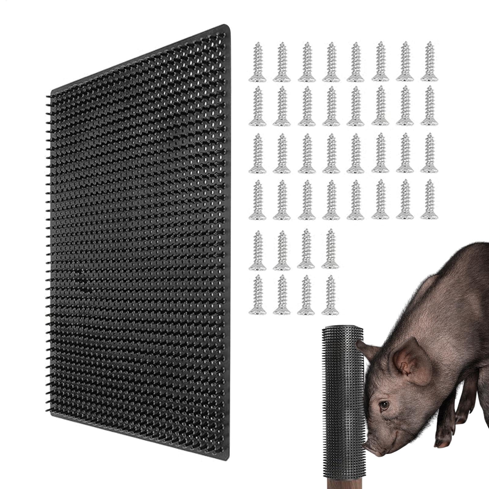 Grattoir de boeuf, poteau à gratter pour chèvre, tapis de démangeaisons pour animaux de ferme, massage des moutons, grattoir, cheval, planche à pilier