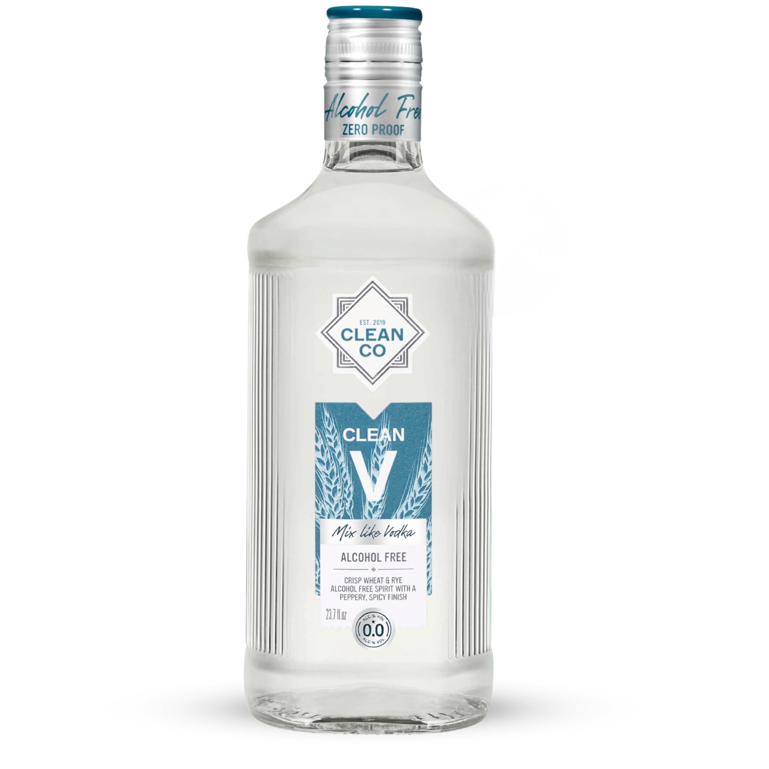 CleanCo | Clean V | Non Alcoholic Vodka Replacement 0.0% ABV | Clean Vodka | Low Carb & Diet Friendly | 70cl Bottle | Non Alcoholic Spirit | Vegan, Gluten-Free Formula