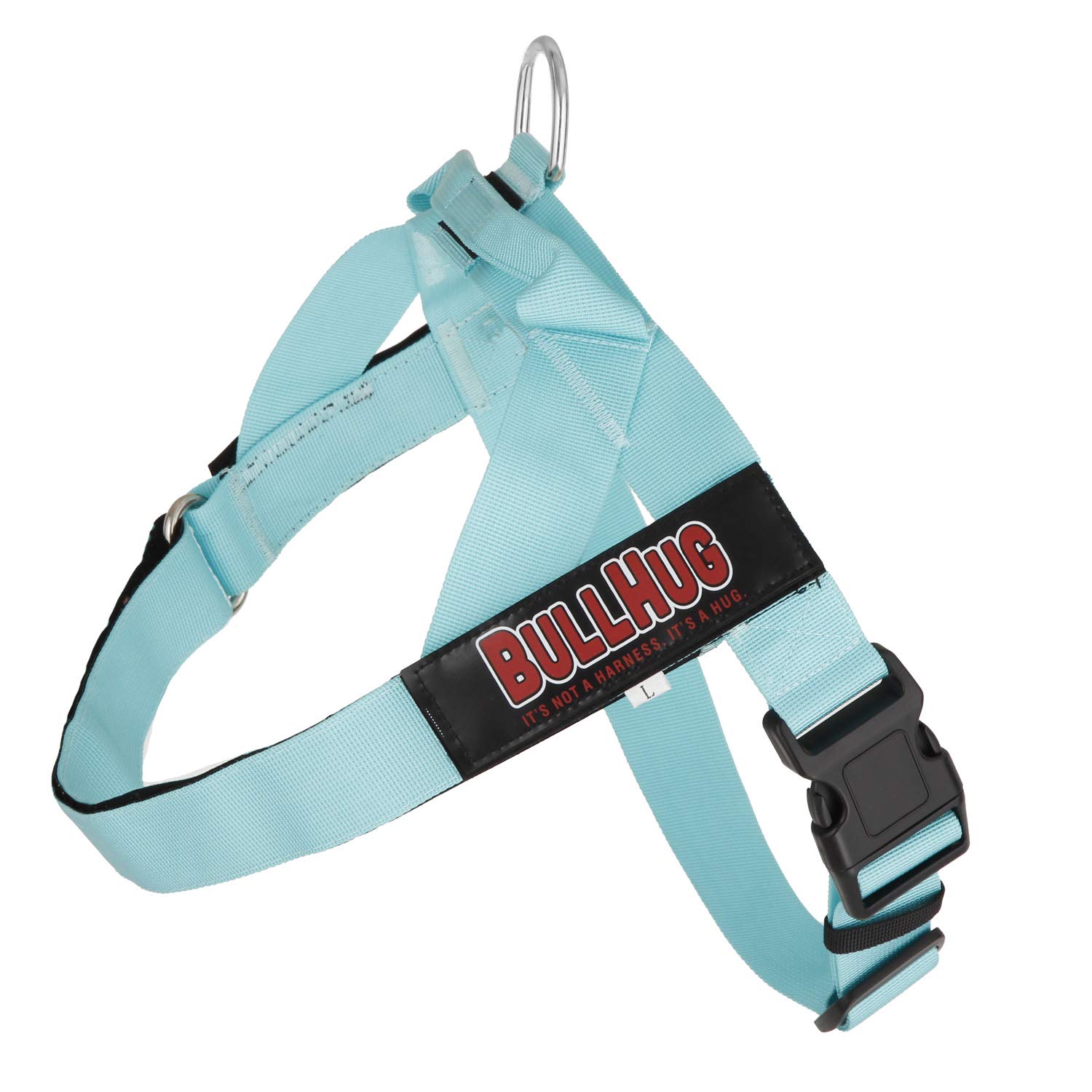 Harness – Made for Larger Chested Dogs Like English Bulldogs, French Bulldogs, Pugs & More. Stops Dogs from Pulling & Choking on Walks (Tiff-Blue, Large)