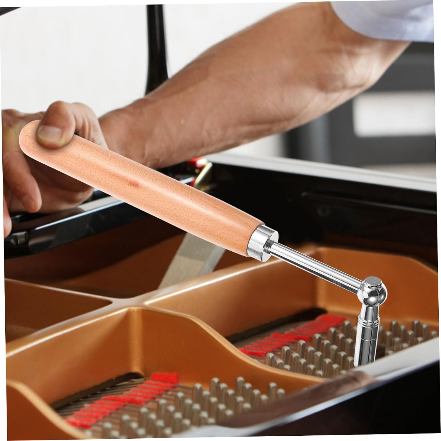 Piano Wrench Spanner Tool for Piano Tone Tuning Steel Wood