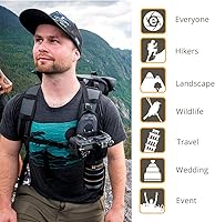 Vista 4 de Cotton Carrier CCS G3 Sistema de arnés de cámara para una cámara, gris, CCS G3 Strapshot