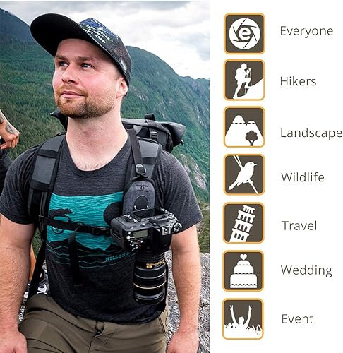 Miniatura 5 de Cotton Carrier CCS G3 Sistema de arnés de cámara para una cámara, gris, CCS G3 Strapshot