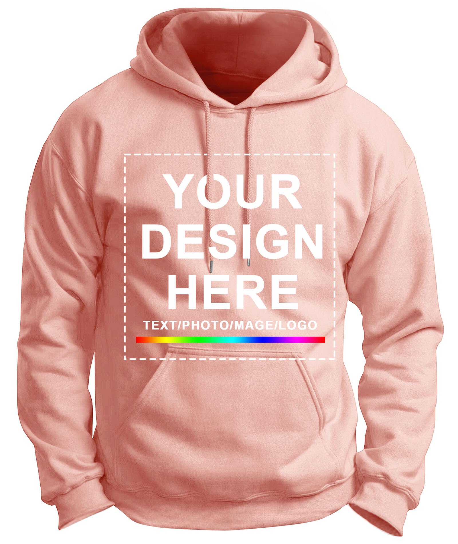 Kapuzenpullover Personalisieren mit Foto, Text, Logo | Individueller Hoodie für Sie & Ihn | DIY Geschenk