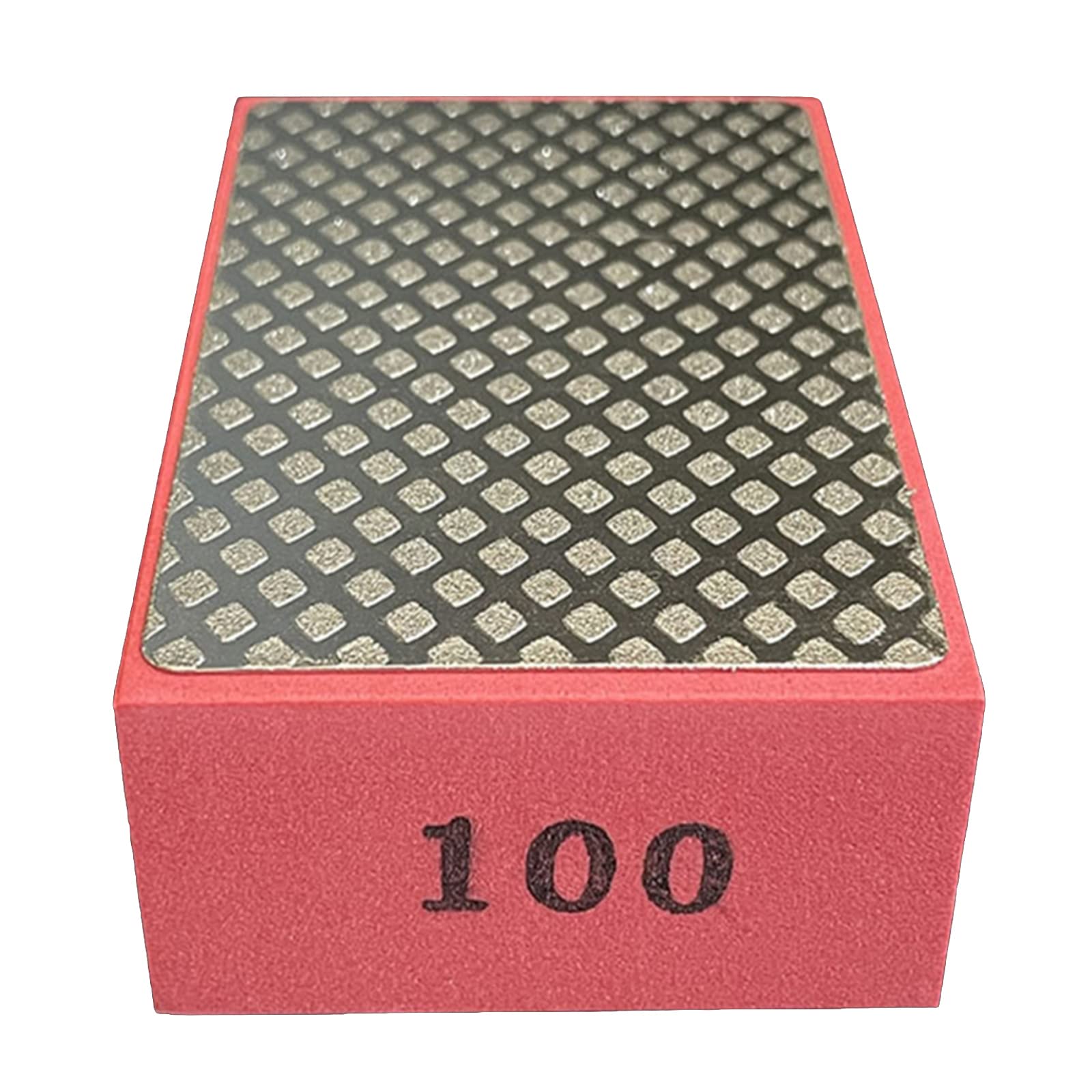 Jazuaiao Red Practical Hand Polishing Pads Hand-Held Sanding Blocks For Metal Glass Tiles Grinding Polishing For Edge T