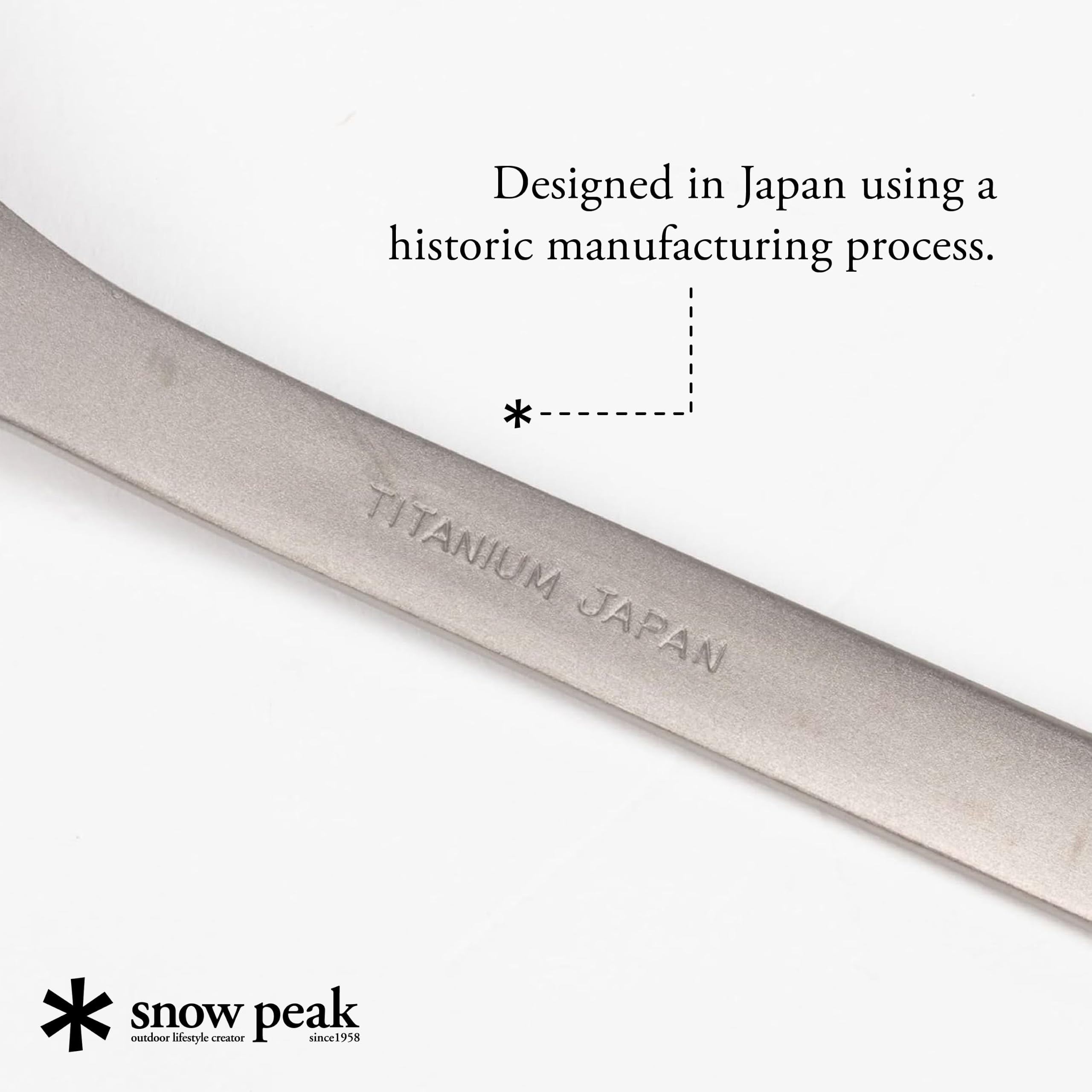 Snow Peak Titanium Spork - Leichtes Titan-Besteck für Camping & Wandern