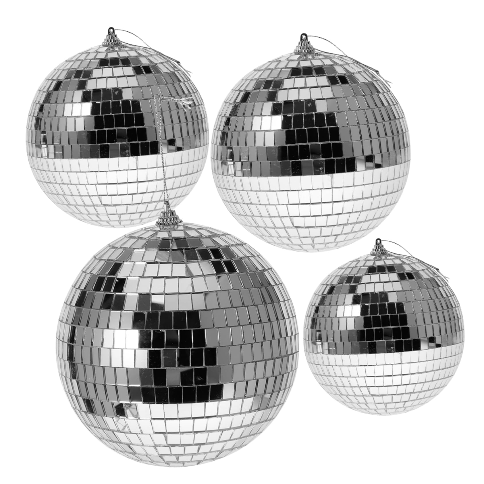 DECHOUS Reflective Balls 4pcs Disco Balls for Wedding Birthday Club Decorations