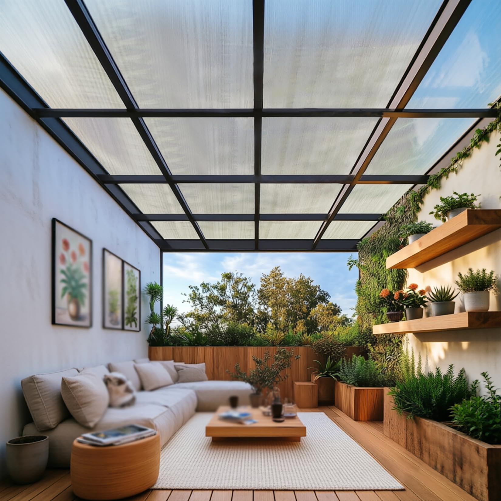 Toile Ombrage Aluminisée 99% UV Réfléchissante HDPE 4 Saisons Jardin | 5x6m Filet d'ombrage anti UV Toile pare-soleil Protection solaire extérieure pour balcon appartement potager plantes