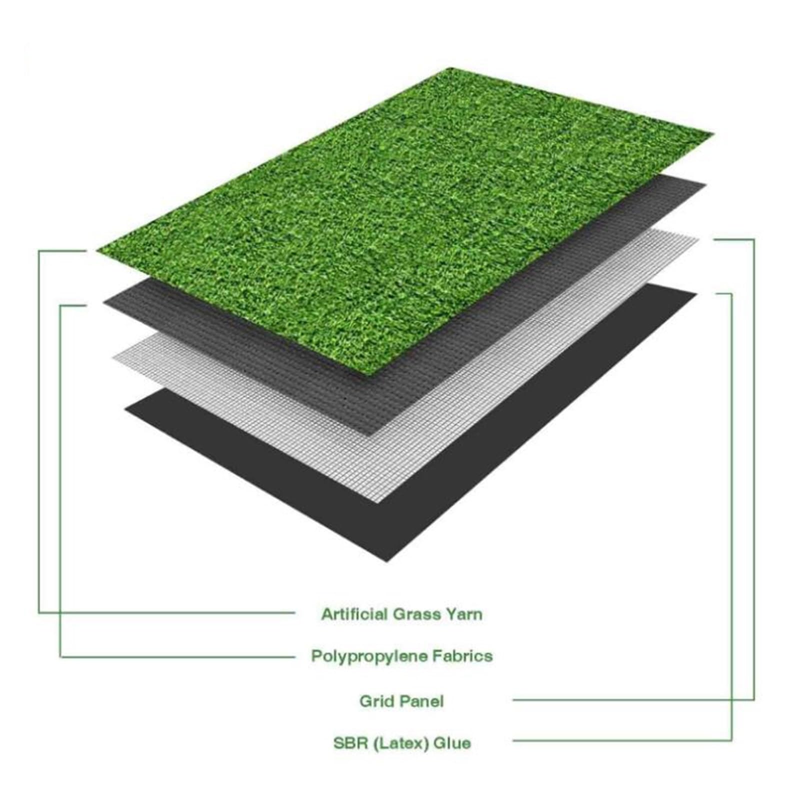 Questa Coperta Isolante in Erba Artificiale per Interni ed Esterni, Giardino, Paesaggio, Spessore 40 mm, Tappeto di Erba Sintetica, Simulazione di Prato, Tappeto per tetti (2 * 0,5 m)