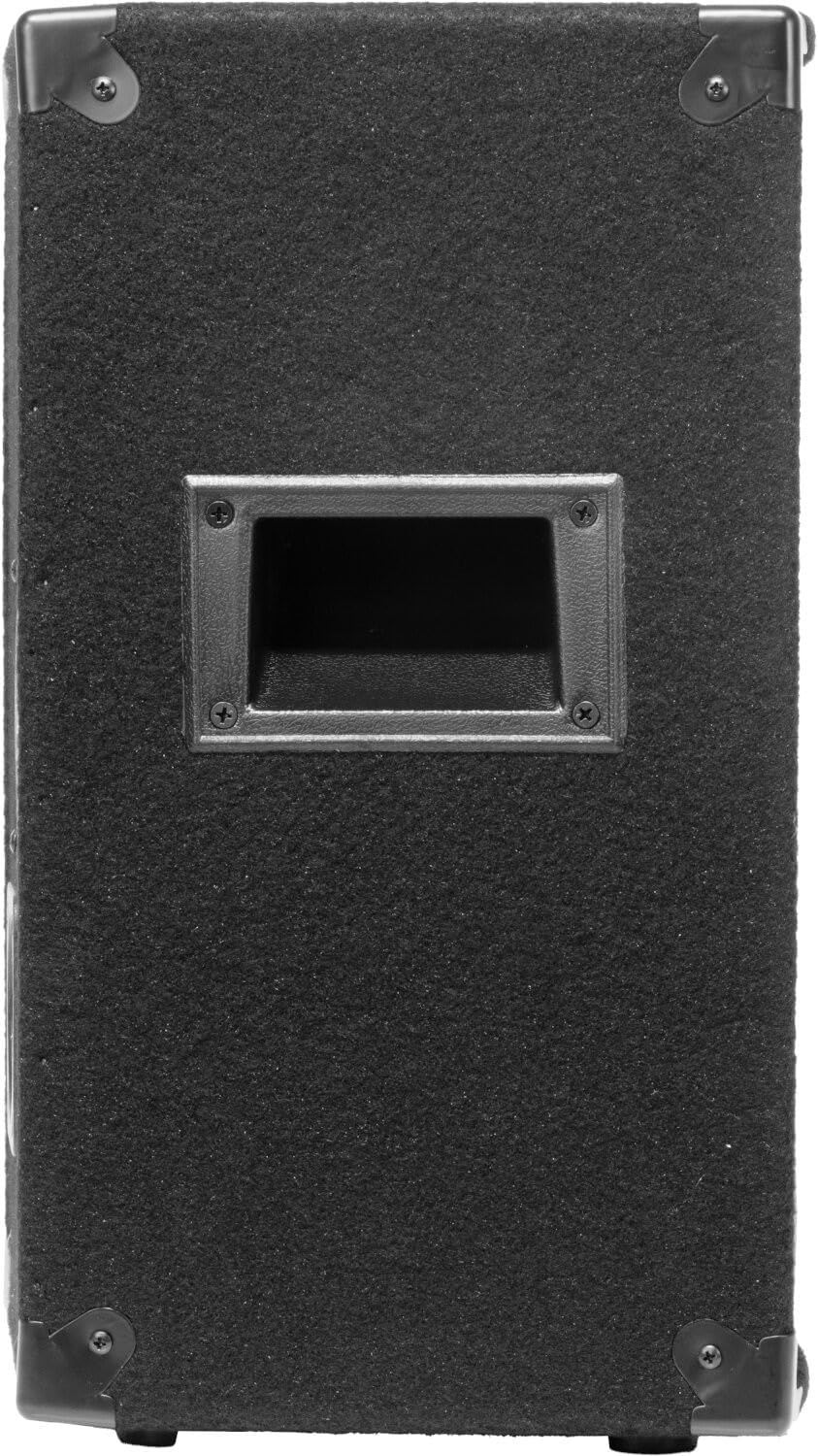 Side view of the Ibiza Sound DISCO8B speaker, showing one of the recessed Marshall-type transport handles.