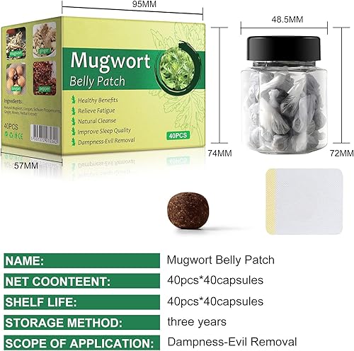 Miniatura 4 de 40 calcomanías para el ombligo píldoras de esencia de ajenjo natural botón de moxibusción cuidado del ombligo para hombres y mujeres