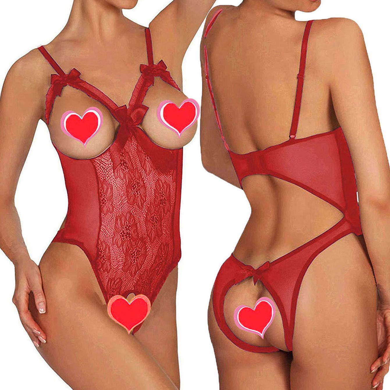Lingerie for Women Sexy One-Piece Teddy Lingerie Bodysuit Lace Nightie