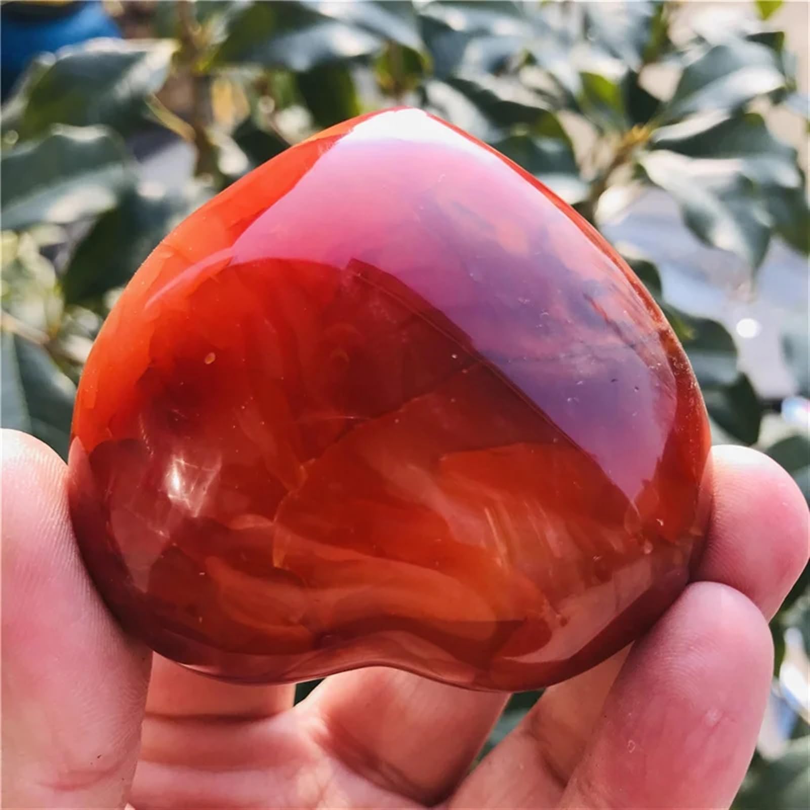 Amazon.co.jp: 結晶 天然赤瑪瑙ハート型赤瑪瑙石彫刻クリスタルハート
