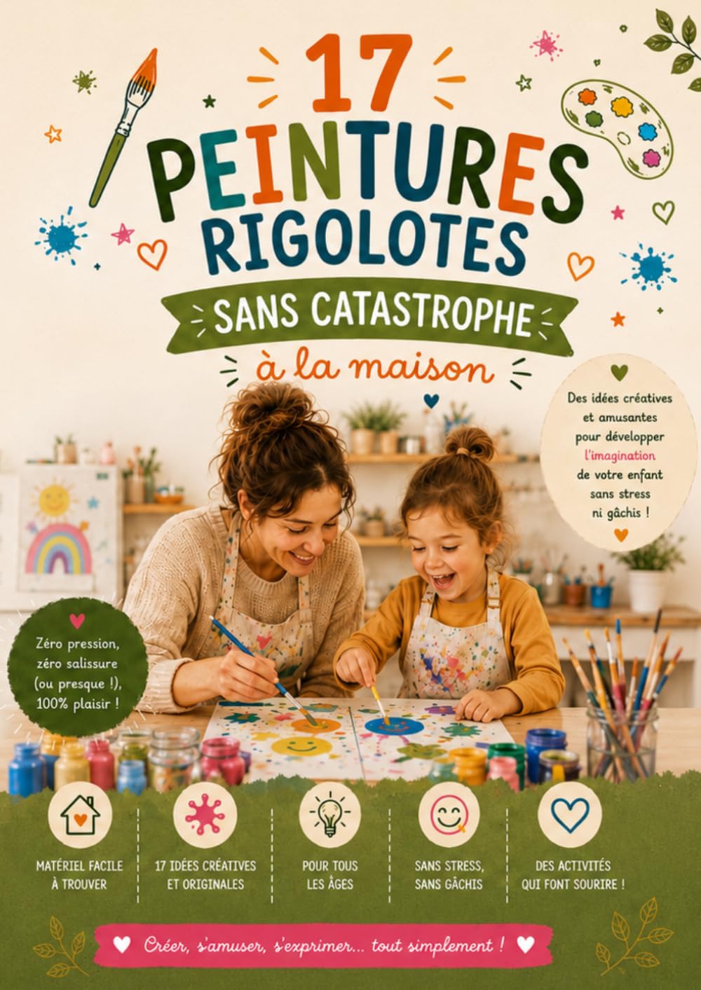 17 Peinture rigolotes sans catastrophe (Cahier d'activité sans écran)