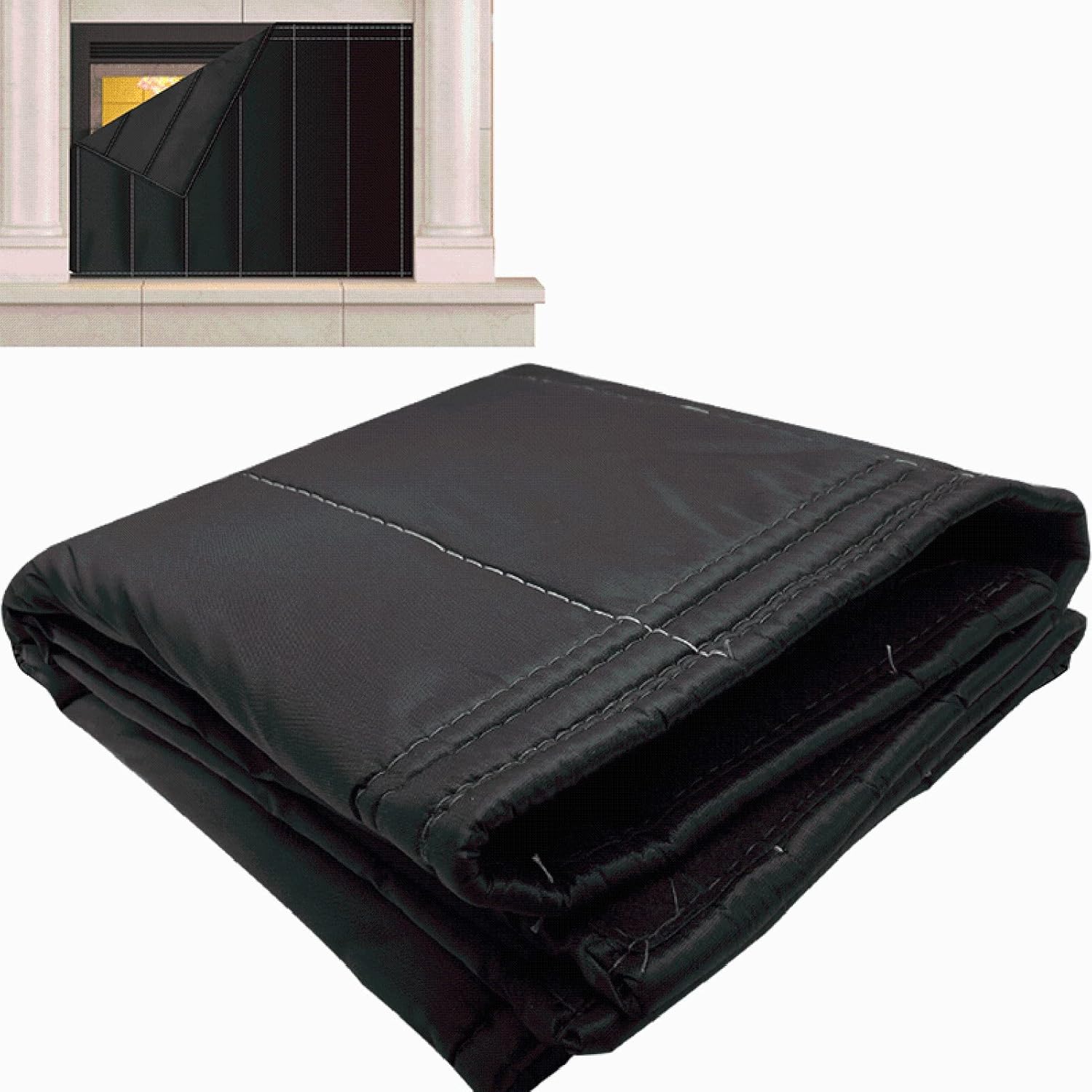 Gigesute Fireplace Blanket for Heat Loss, Indoor