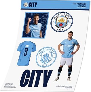 Desert Cactus Manchester City FC The Citizens Sticker (TP2 Ruben Dias) | Officially Licensed MCFC Vinyl Decal for Laptop, Bottle and Cars, Merch