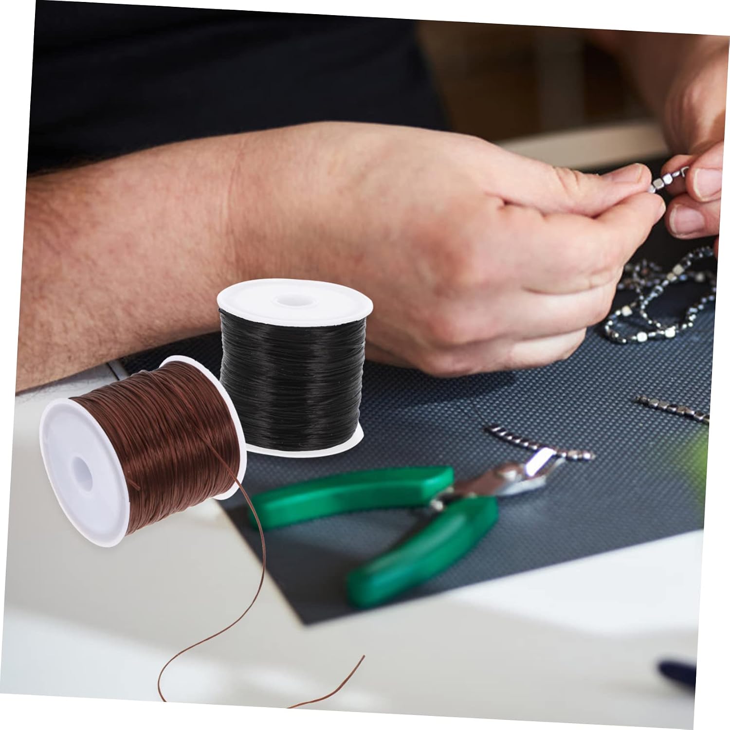 TEHAUX 16rolls Elastic Beading Thread Bracelet Making Cord DIY Jewelry Materials Elastic String Rope