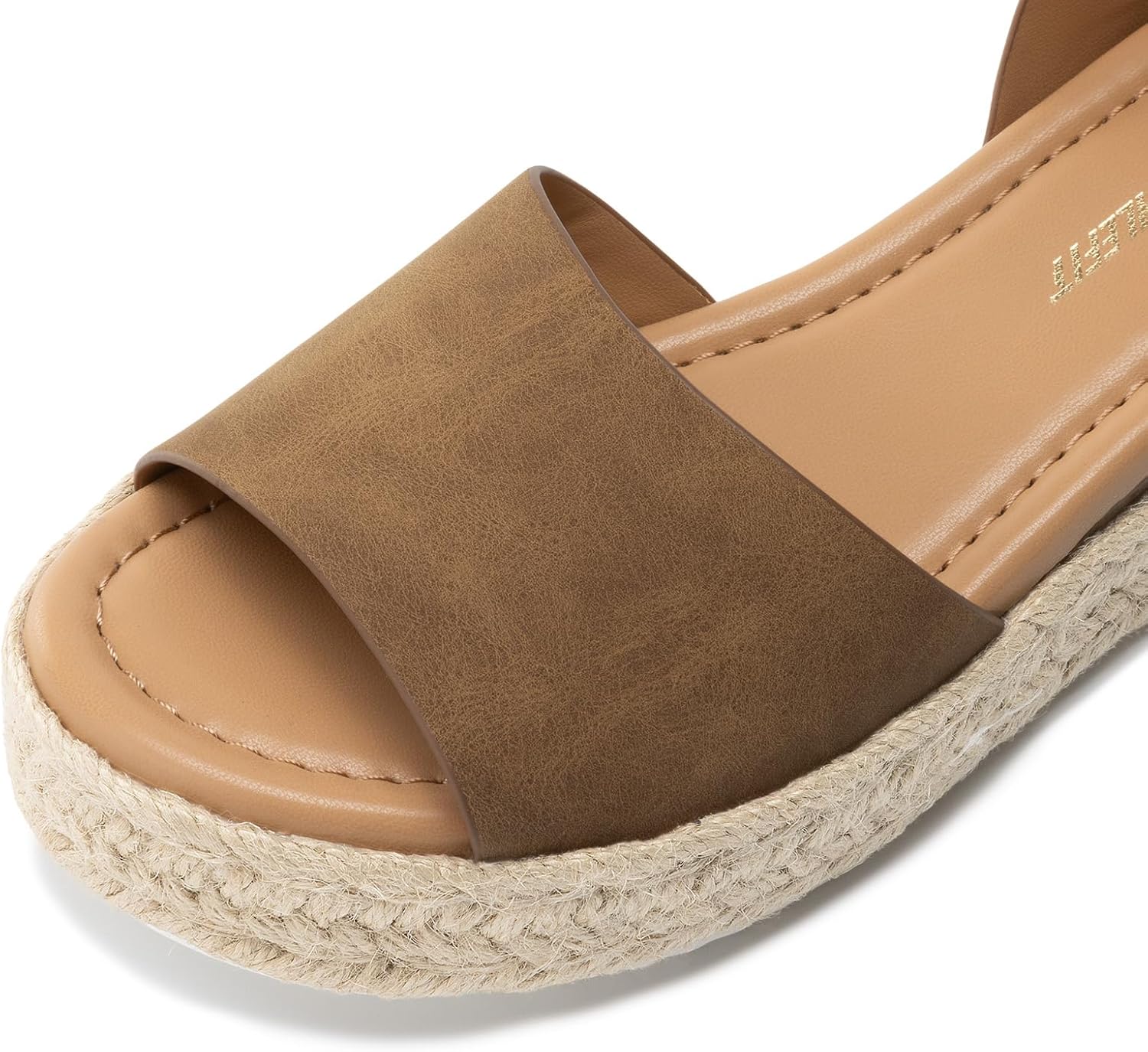 Athlefit Women's Platform Espadrille Wedge Sandals Comfortable Open Toe Buckle Sandals for Summer Casual - Image 4