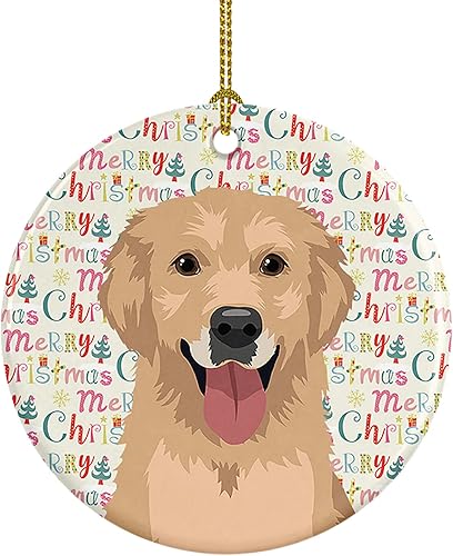 Miniatura 10 de Carolines Treasures WDK2153CO1 - Adorno de cerámica de Navidad tricolor 4 3 pulgadas multicolor