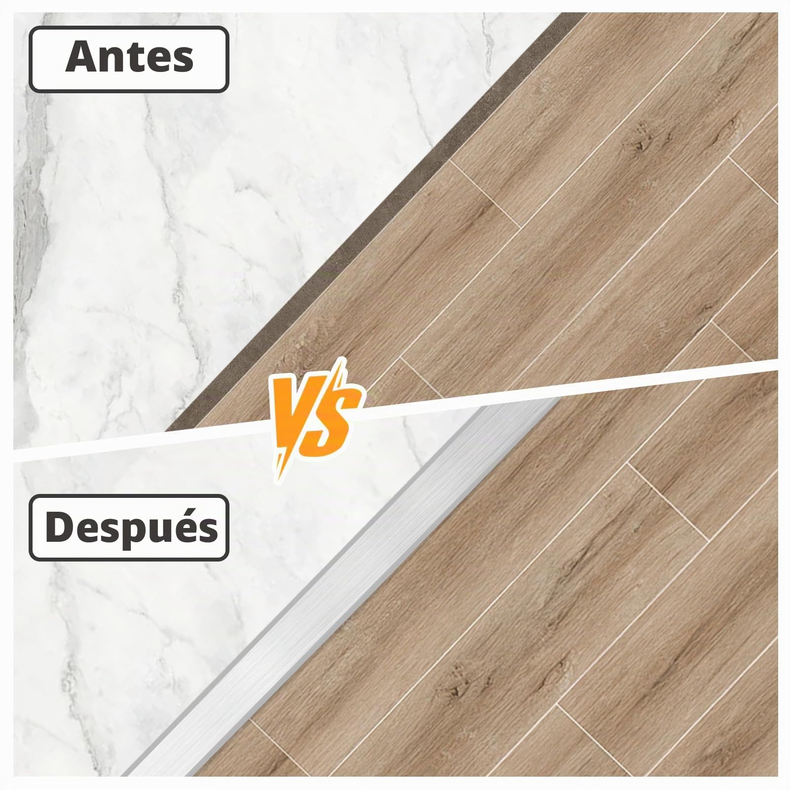 Perfil de Transición de Aluminio 3 piezas, Tira de Umbral Perfil en T de Conexión de Suelos, 900 x 20 mm, para transiciones entre baldosas, suelos, moquetas, Plata
