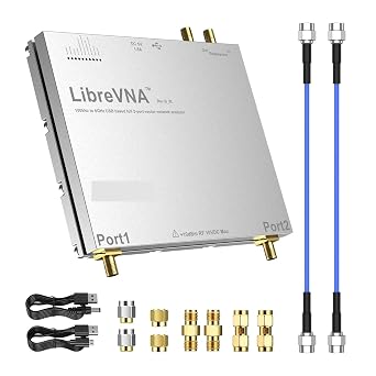 Spectrum Analyzer, NanoVNA Antenna Analyzer LibreVNA 100kHz-6GHz Vector Network USB Based Full 2-Port with External Reference