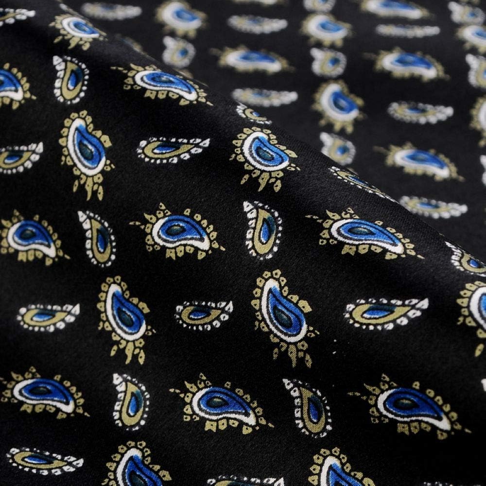 Foulard en Soie Vintage pour Homme, 100% Pure, Motif Classique, Double Couche, imprimé Gentleman