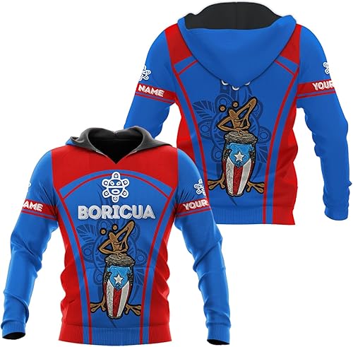 Miniatura 6 de AOVL - Camisetas con nombre personalizado de Puerto Rico en 3D, camiseta de bandera de Puerto Rico para hombres y mujeres, S-5XL con bandera