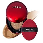 TIRTIR Mask Fit Red Cushion Foundation | Full coverage, Weightless, Skin fit, Satin Glow Finish, Korean Makeup BB Foundation, beauty, Tattoo cover up, Buildable (40N Cinnamon, 0.63 Fl Oz)