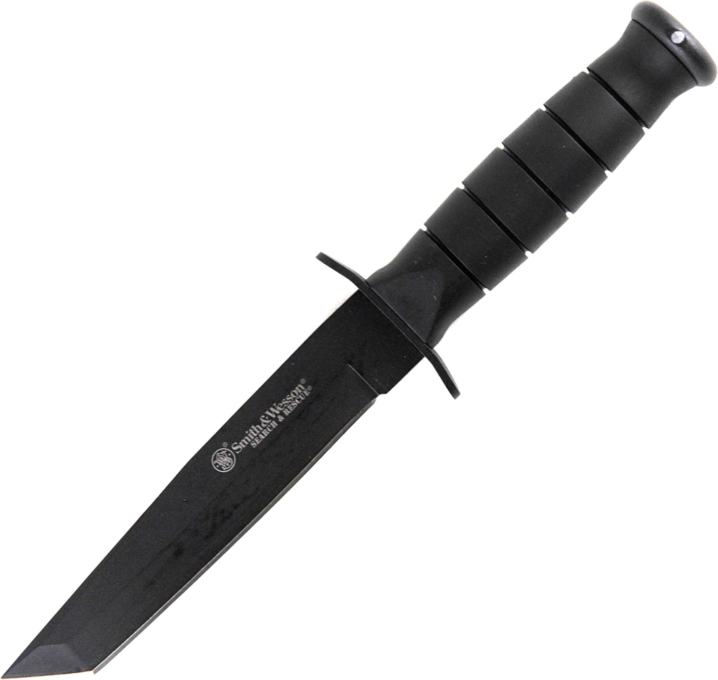 Smith & Wesson Search and Rescue CKSURT 10.5in S.S. Fixed Blade Knife with 6in Tanto Blade and Aluminum Handle for Outdoor, Tactical, Survival and EDC