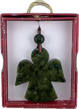 Connemara Marble Celtic Irish Decoration Charm Christmas Tree Hanging Ornament Ireland Knotwork Symbol Shamrock St Patrick's Day 1, Angel