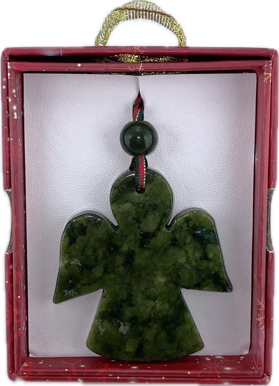 Jc Walsh And Sons Angel Connemara Marble Celtic Irish Decoration Charm Christmas Tree Hanging Ornament Ireland Knotwork Symbol Shamrock St Patrick's Day (1, )