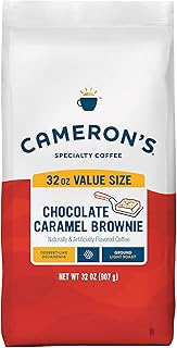 Cameron's Coffee Roasted Ground Coffee Bag, Chocolate Caramel Brownie, 32 Ounce