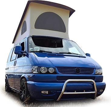 Roof Top Tent Camping 3 Window Roof Tent Pop Top Camper Canvas Compatible with VW T4 Eurovan Weekender Short Wheel Based SWB Camper - 2 Person Rooftop Tents