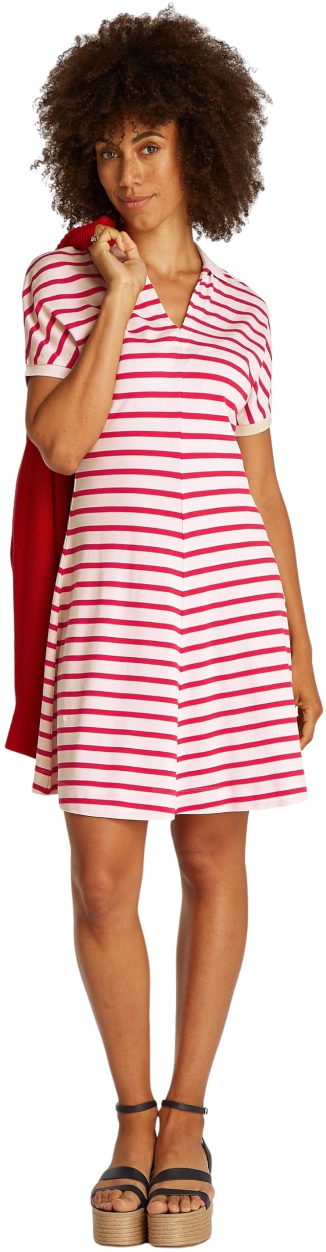 Tommy Hilfiger Vestido Tipo Polo Mujer Lyocell Fit & Flare