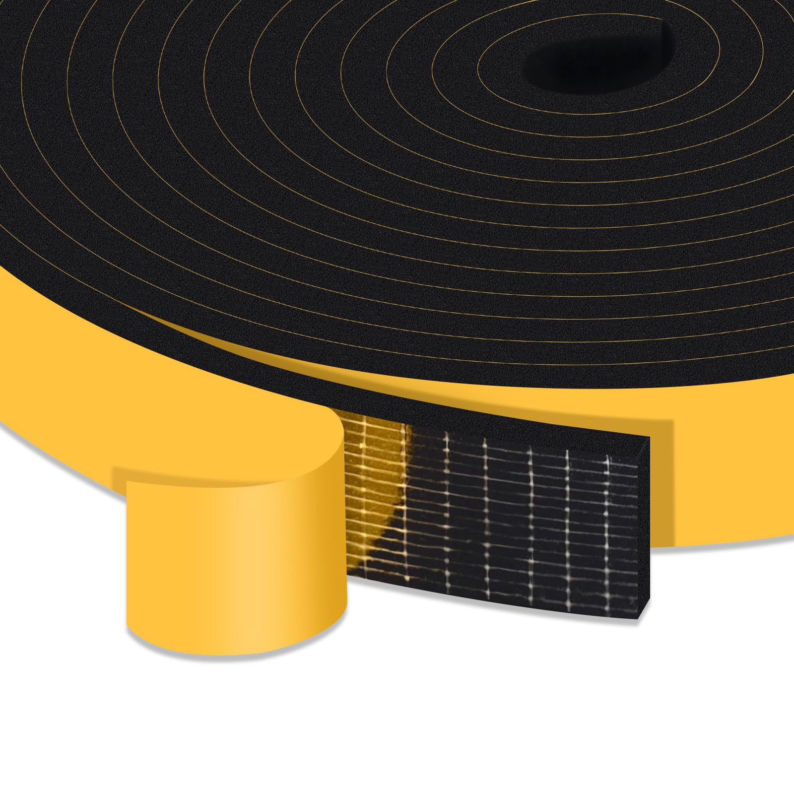 Heavy Duty Foam Strips Tape for Garage Door &amp; AC, Strong Adhesive