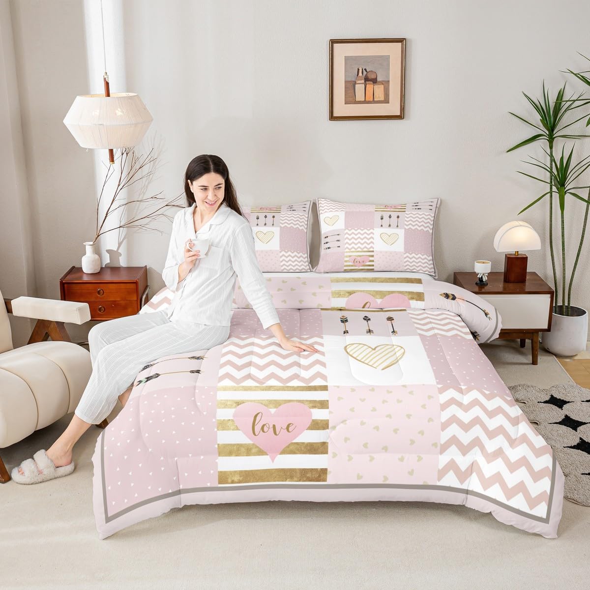 Cute Castle Fairy Comforter Set - Pink Bow Bedding -26 Cute Castle Fairy Comforter Set - Pink Bow Bedding -26