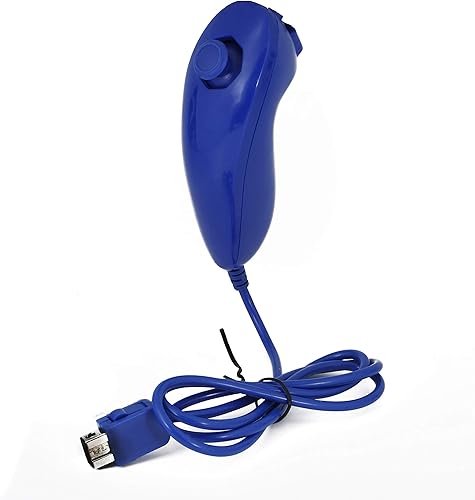Miniatura 4 de QUMOX Mando a distancia y Nunchuck Joystick Compatible para wiiwii u (azul oscuro)