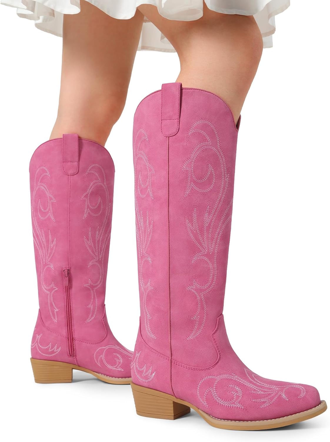 DREAM PAIRS Women's Cowboy Knee High Western Boots - Image 2