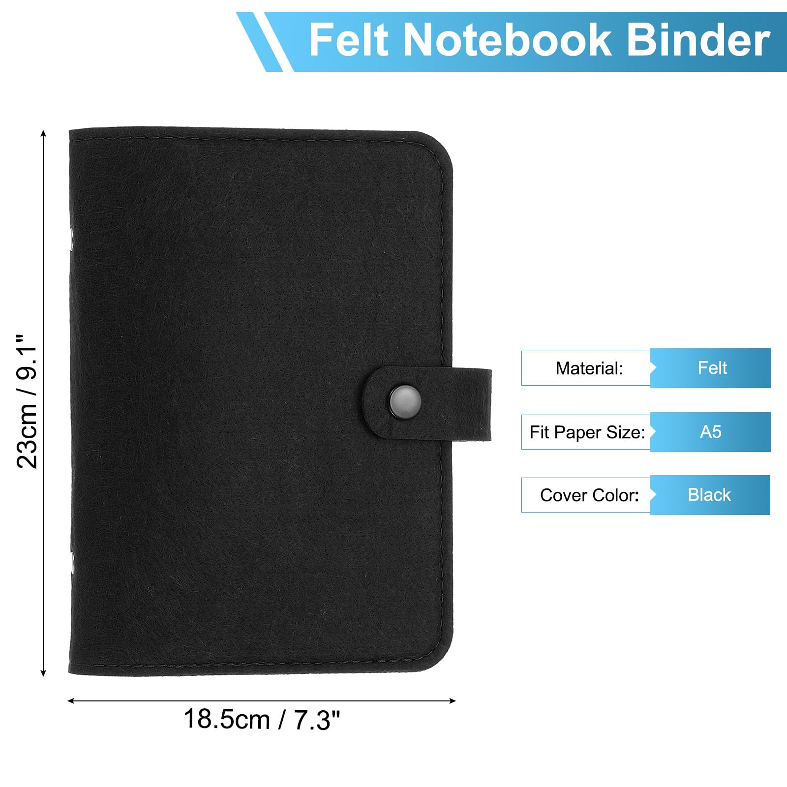 PATIKIL A5 Felt Binder - Image 2