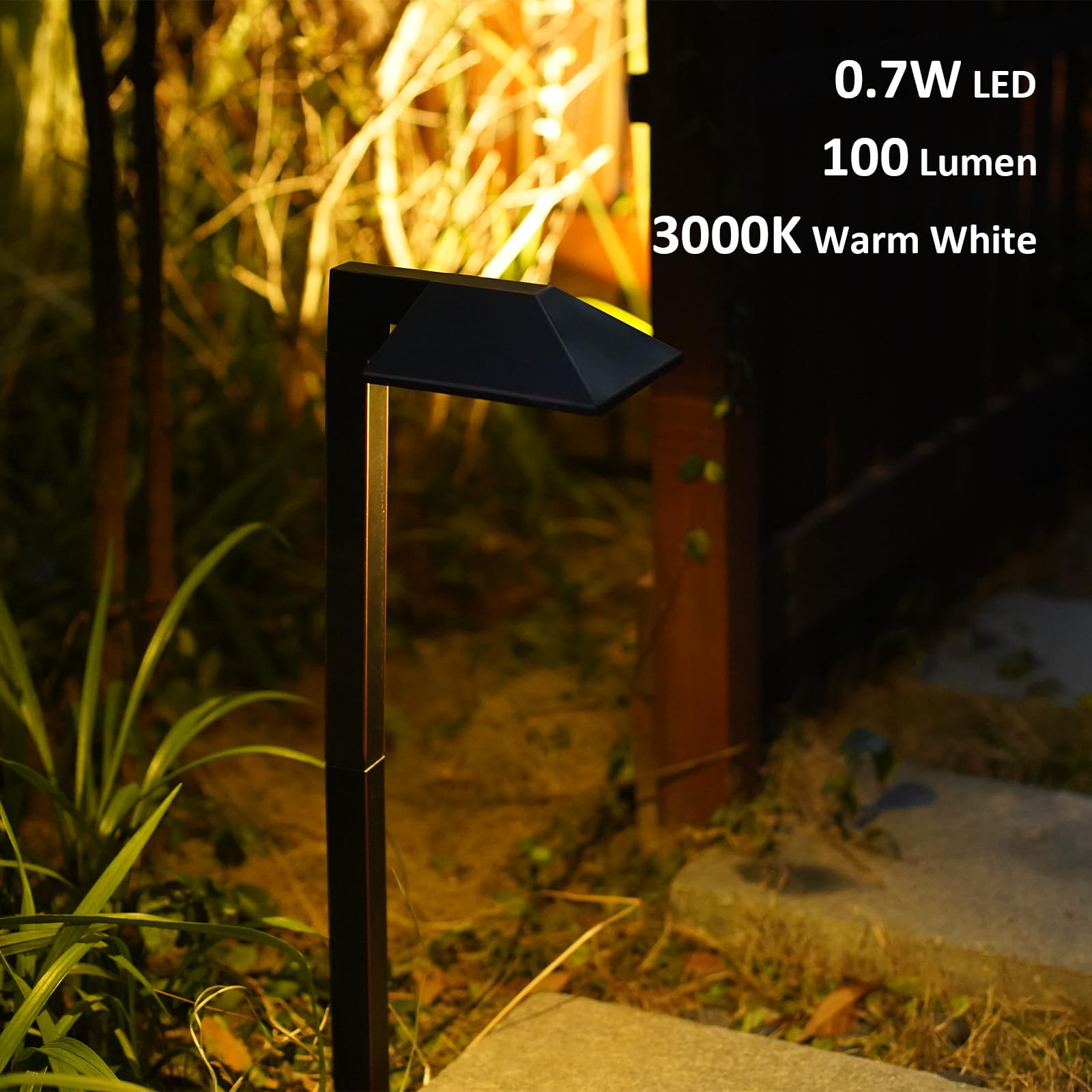 GOODSMANN Low Voltage Pathway Lights 4PK Walkway Lights 12V AC 2W LED - View #6