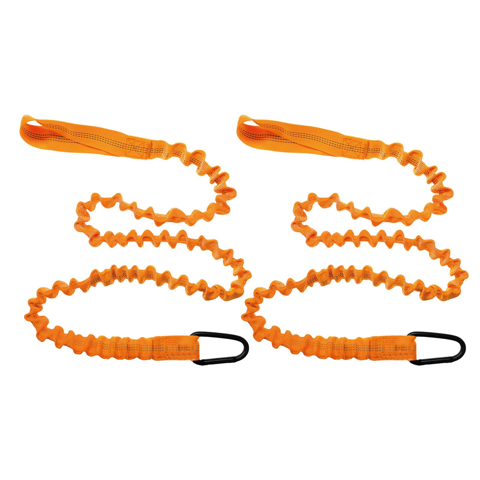 Correa elástica para kayak de 2 piezas naranja extensible para palas y cañas 8